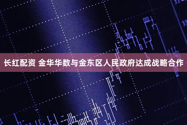 长红配资 金华华数与金东区人民政府达成战略合作